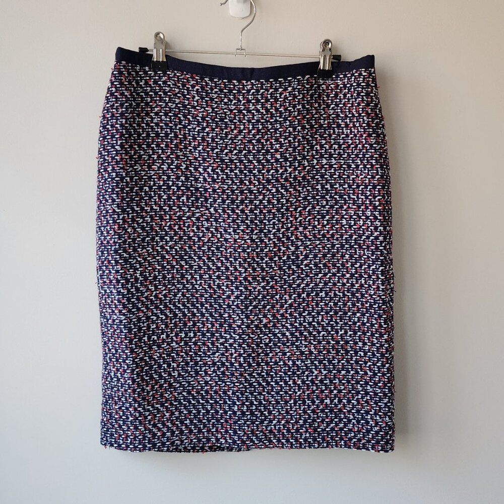 Talbots Tweed Pencil Skirt | Lined Business Career | 6 | Vent Mid Length